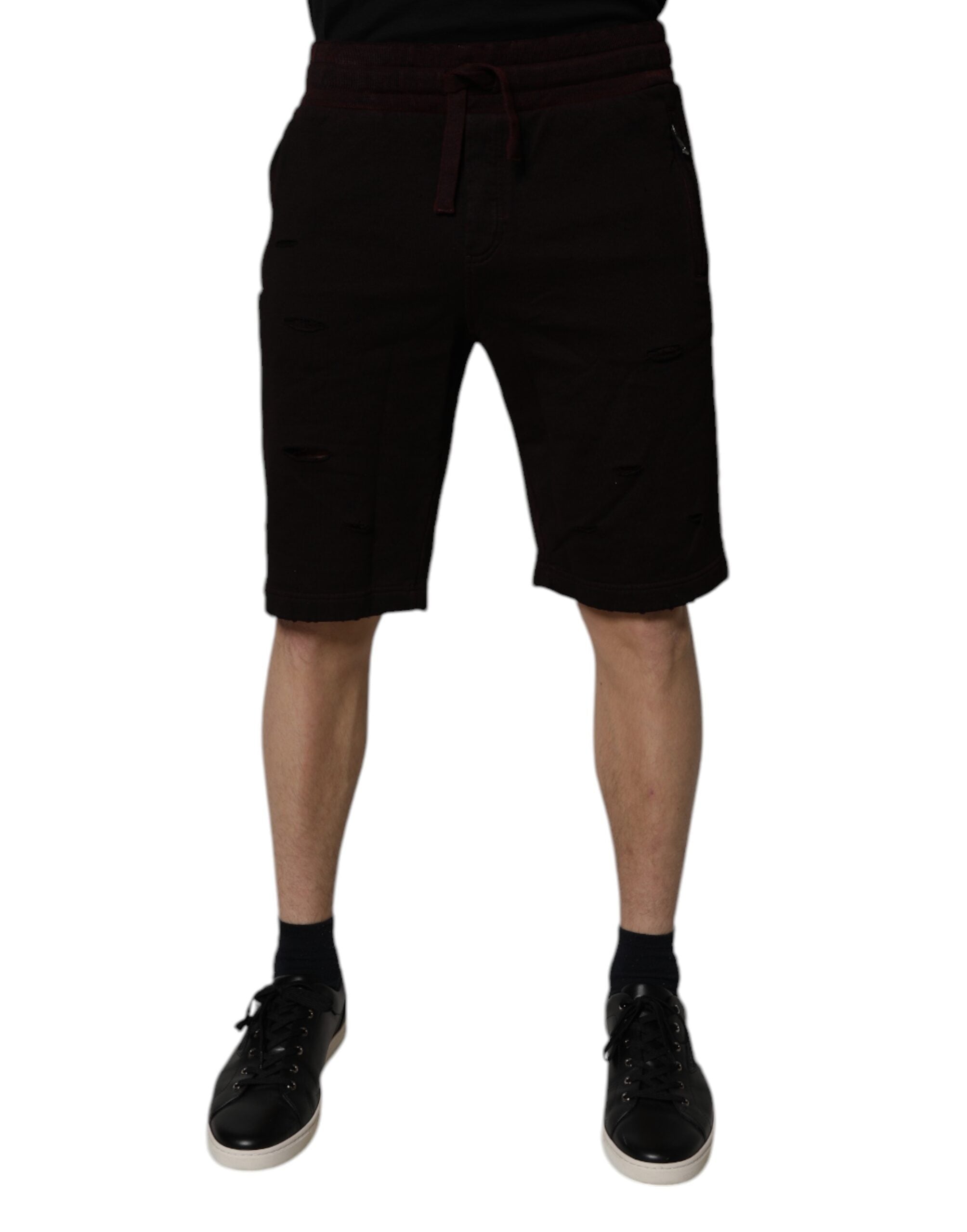 Cotton Sweatshorts Bermuda Shorts — Black