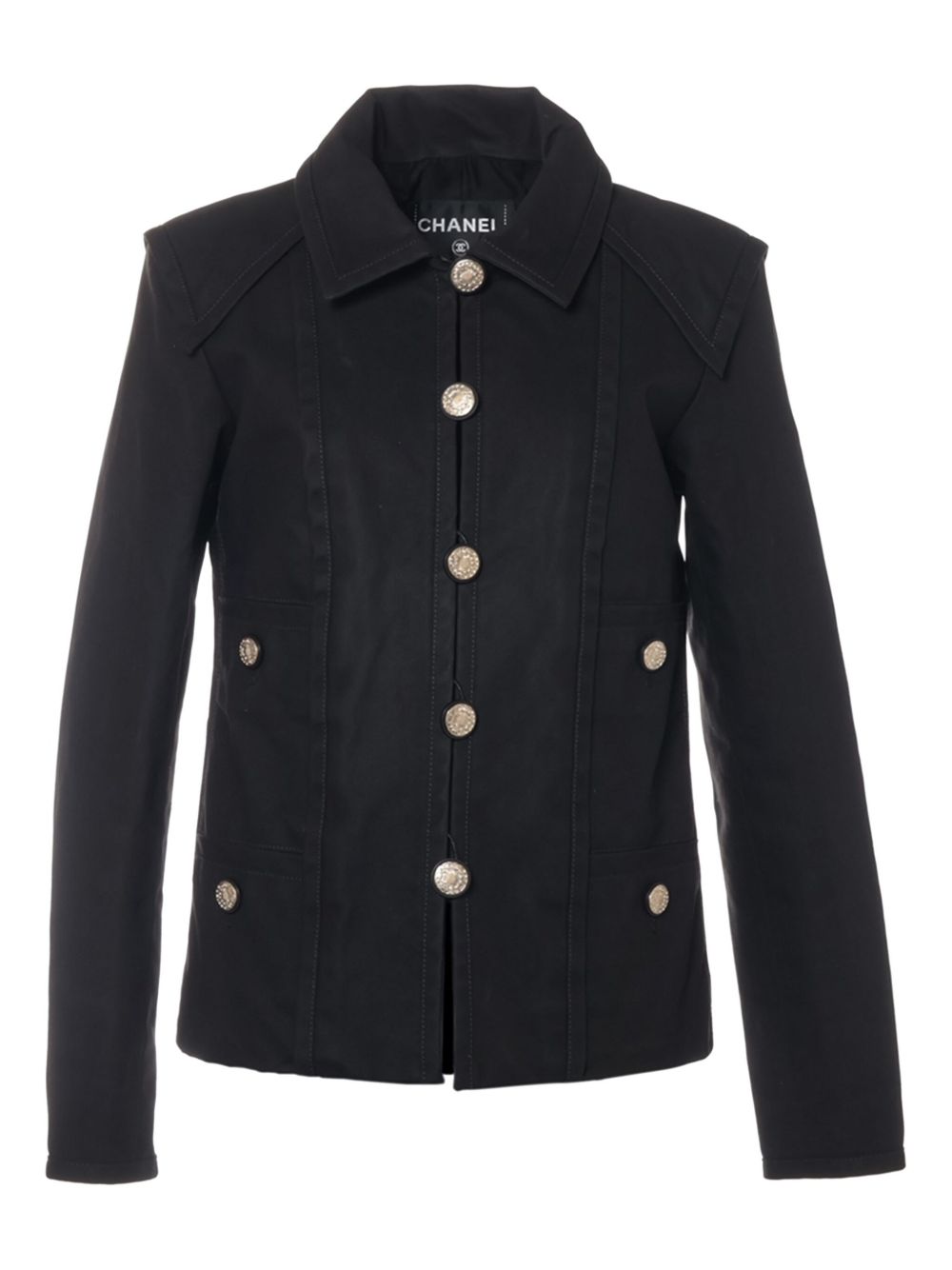 CHANEL Pre-Owned 2010s cotton jacket - Black