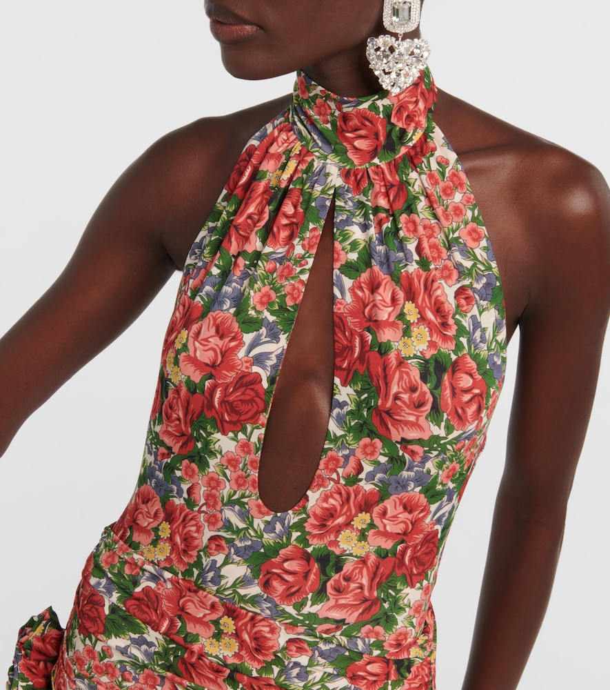 Floral halterneck top
