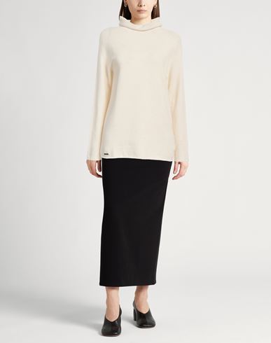 Woman Turtleneck Ivory Size 4 Cashmere