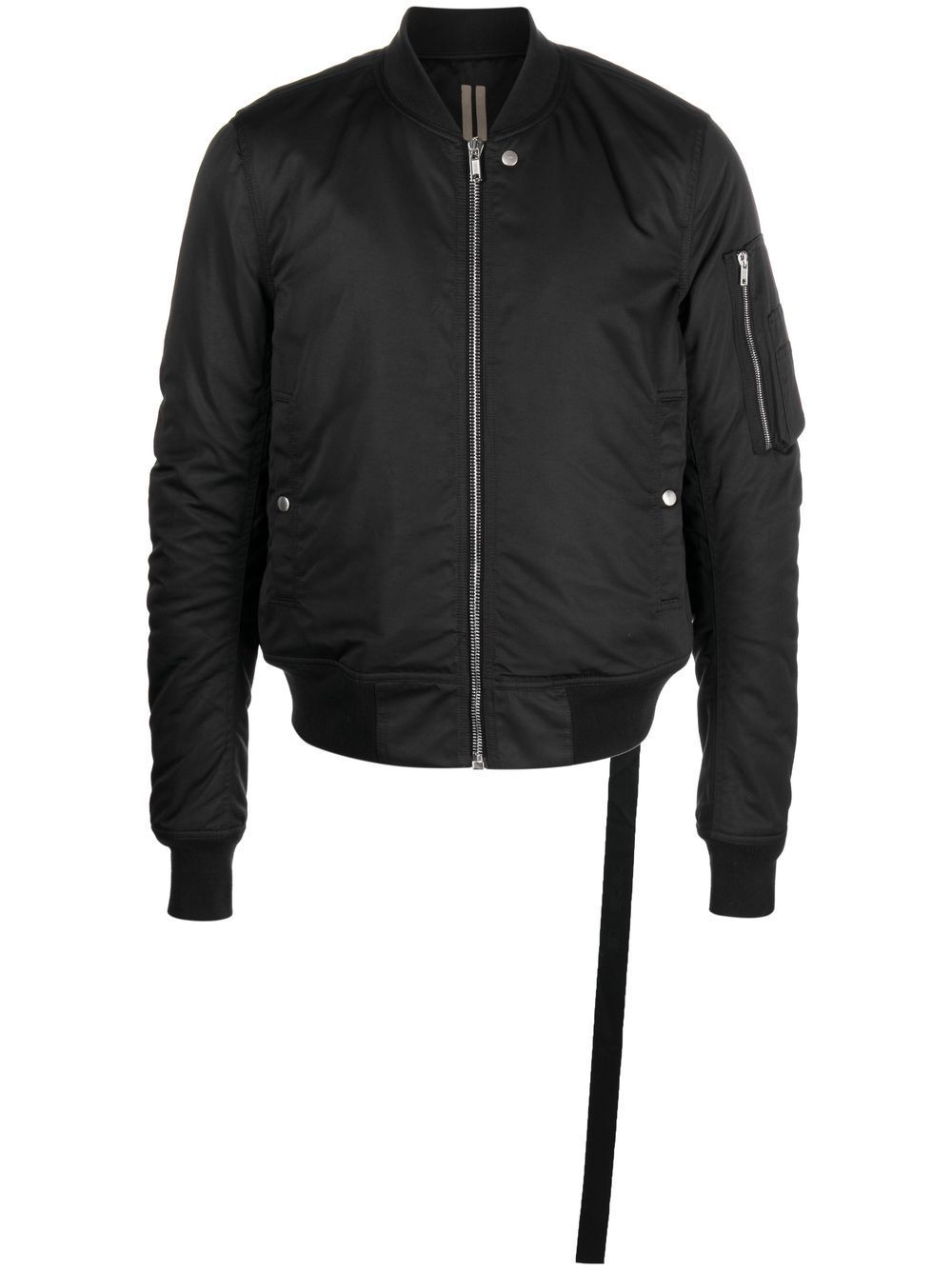 Stud-detail zipped bomber jacket - 09 BLACK