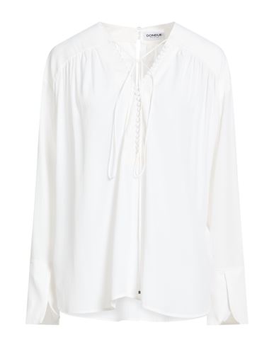 Woman Top White Size 4 Acetate, Silk