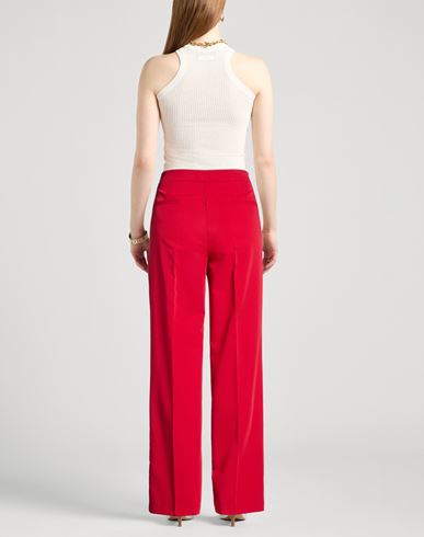 Woman Pants Red Size S Polyester, Viscose, Elastane
