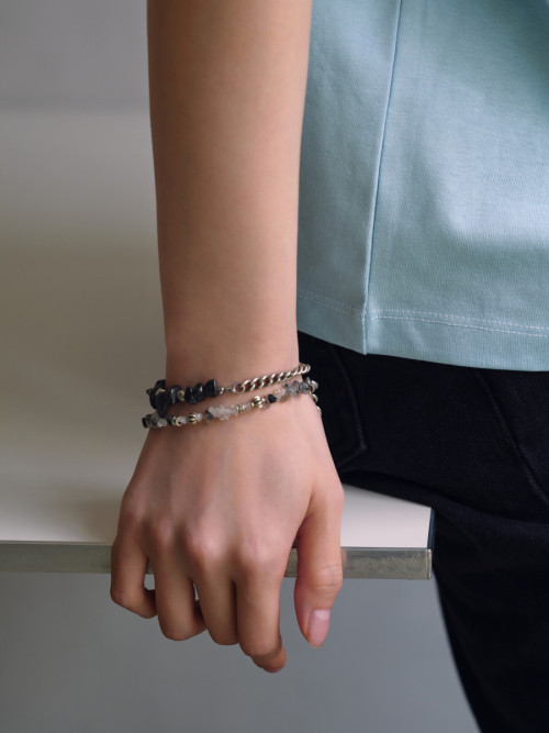 Tide Stone Bracelet Gray