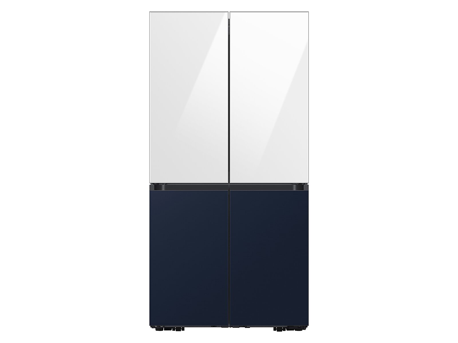Bespoke 4-Door Flex™ Refrigerator Panel in White Glass - Top Panel(RA-F18DUU12/AA)