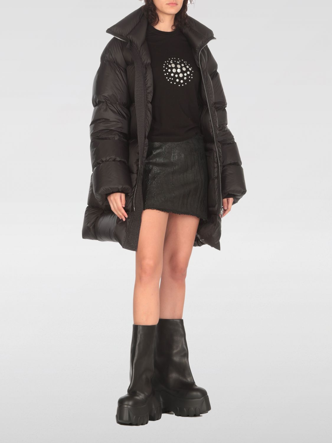 Skirt Woman color Black