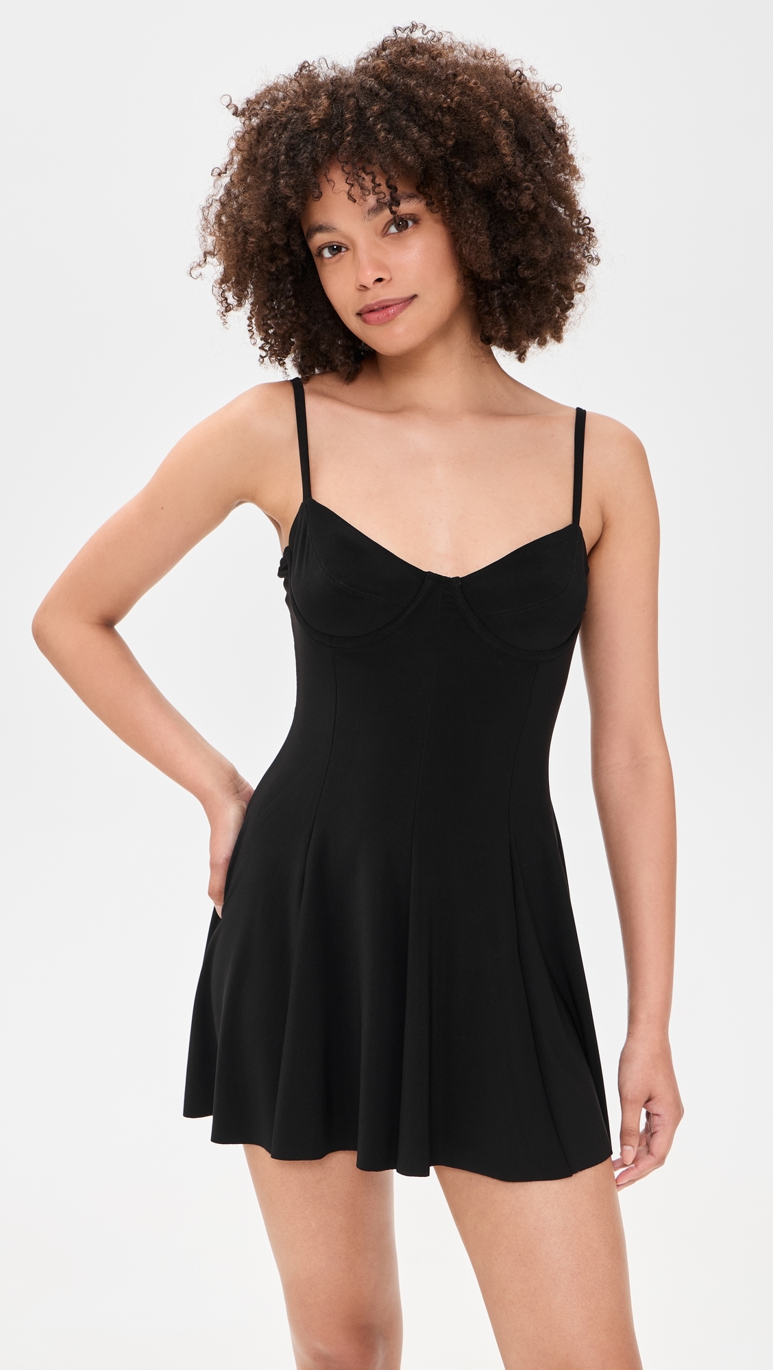 Underwire Pickleball Dress Black