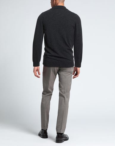 Man Turtleneck Charcoal Size S Wool, Cashmere