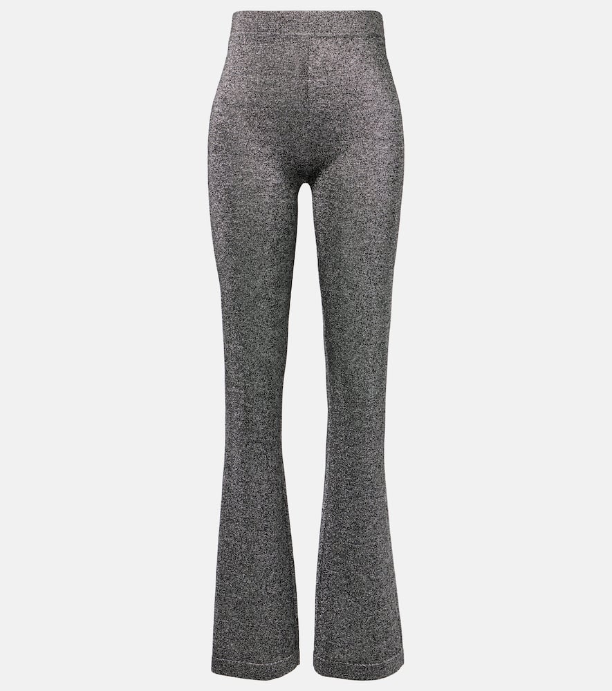 Lamé slim pants