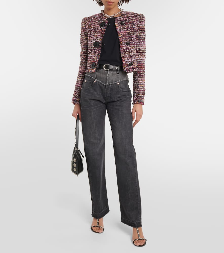 Gradilia cropped wool-blend jacket