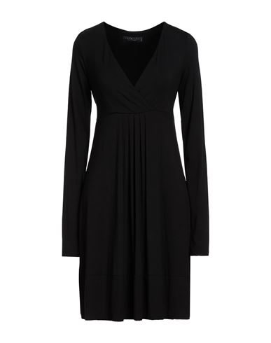 Woman Mini dress Black Size L Viscose, Elastane