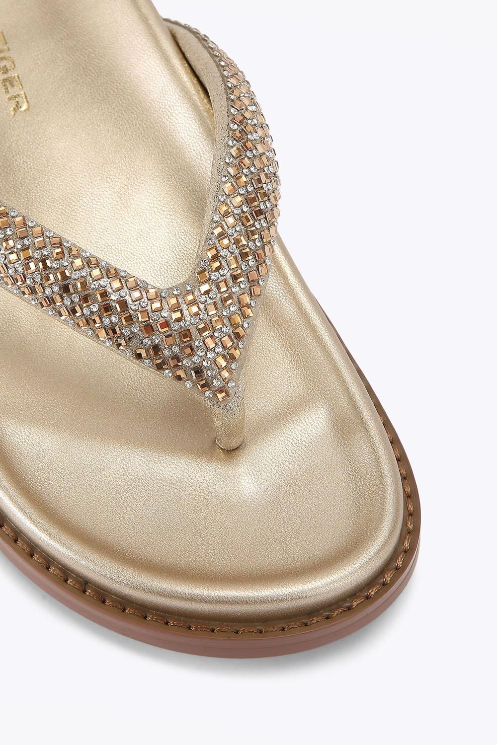 Kg Kurt Geiger 'ryn' Sandals In Gold