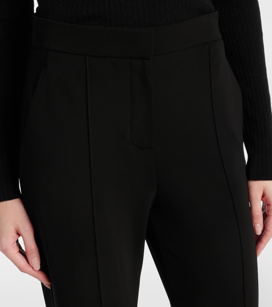 Dinda high-rise jersey straight pants