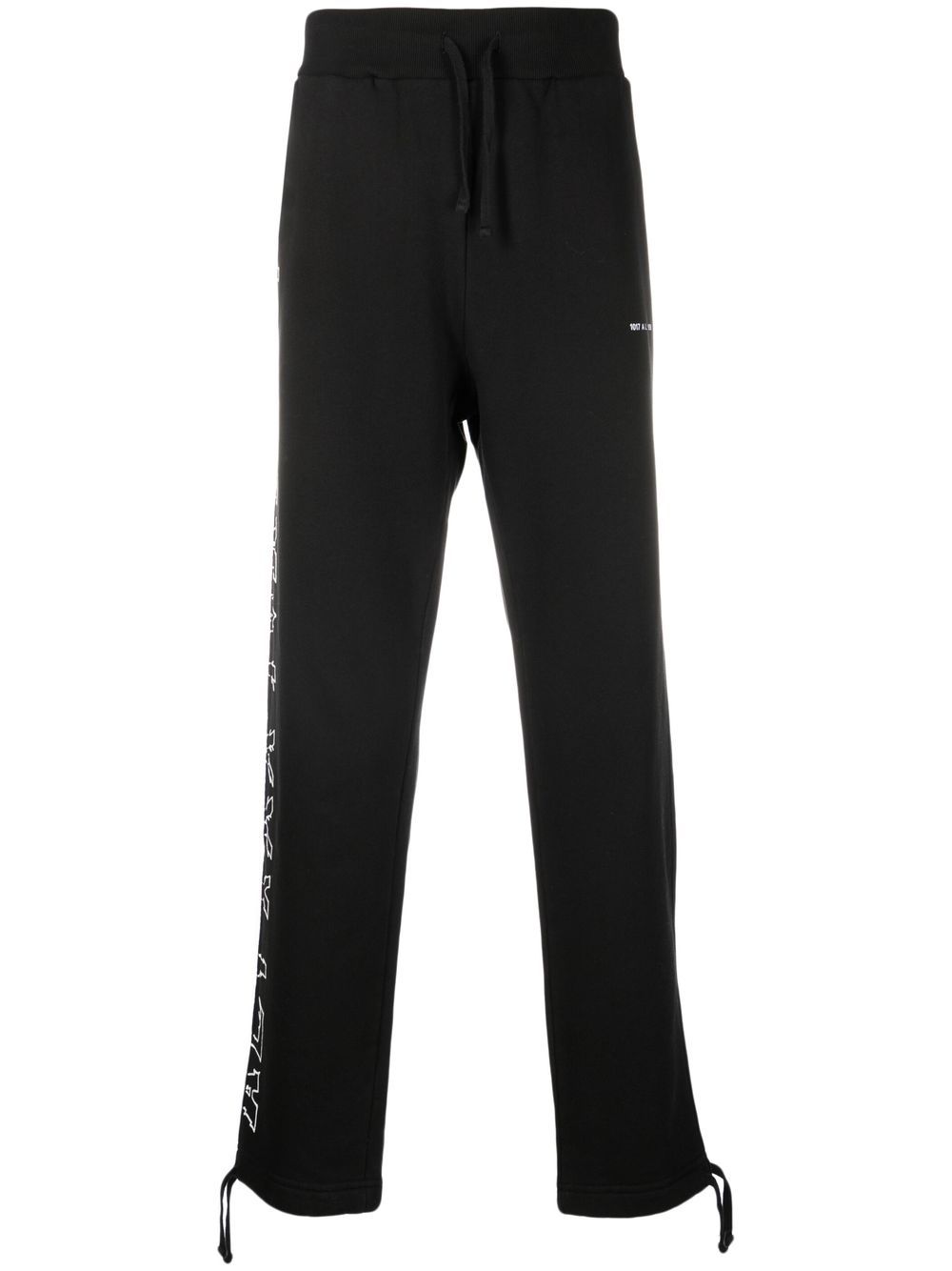 Logo-print cotton track pants - Black