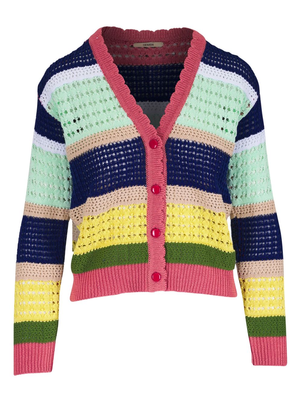Odeeh striped cardigan - Blue