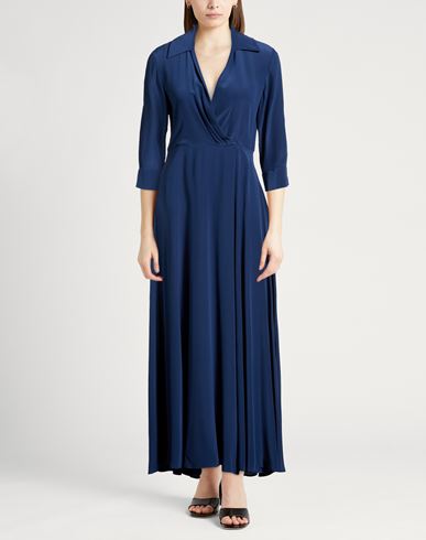 Woman Maxi dress Slate blue Size 2 Silk