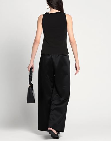 Woman Top Black Size 2 Viscose, Polyester, Elastane