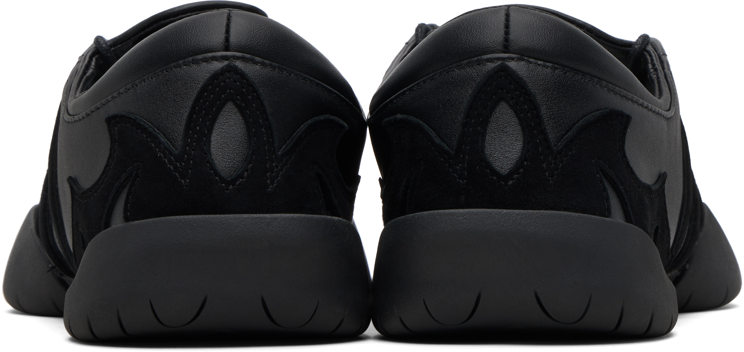 Black Regu Leather Sneakers