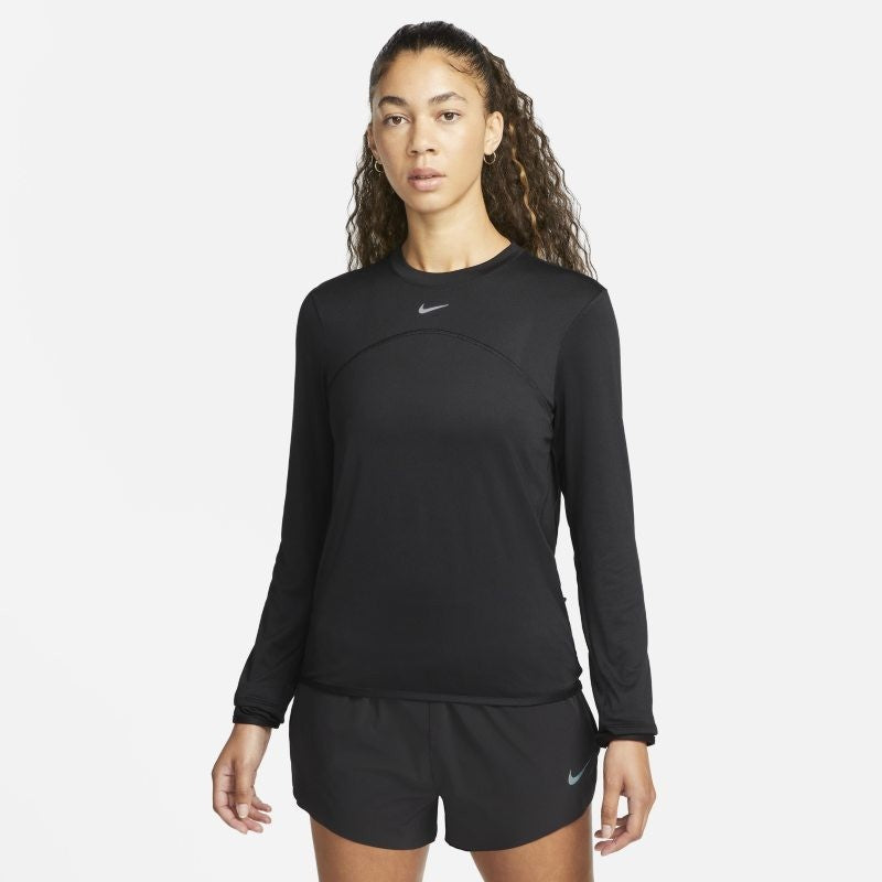 Dri-FIT Swift Element UV Crew Top Women's Black Long Sleeve FTS5