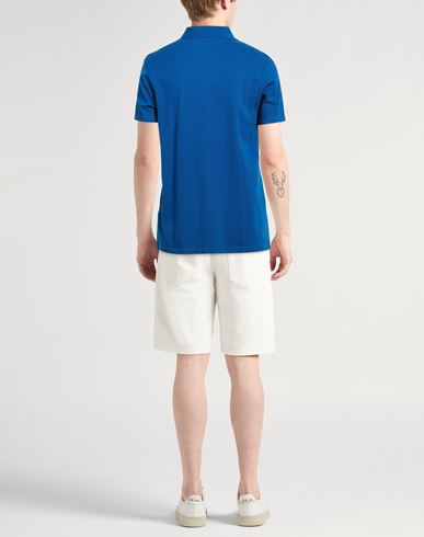 Man Polo shirt Blue Size XL Cotton