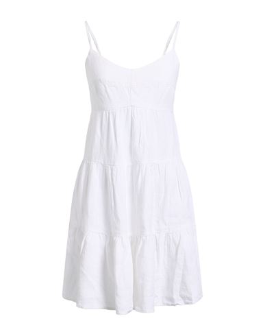 Woman Mini dress Ivory Size L Linen