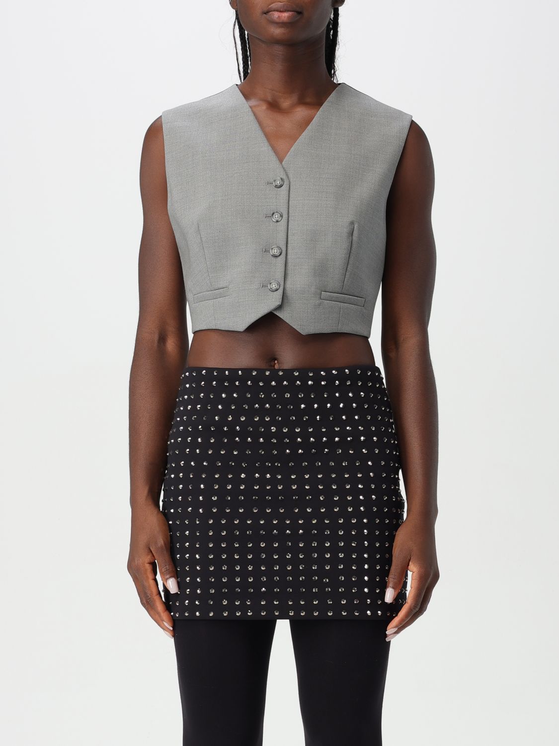 Waistcoat Woman color Grey