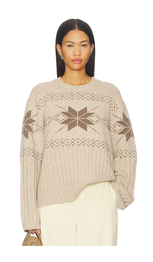 Tularosa Sammara Fair Isle Sweater in Tan Multi. L also in XS