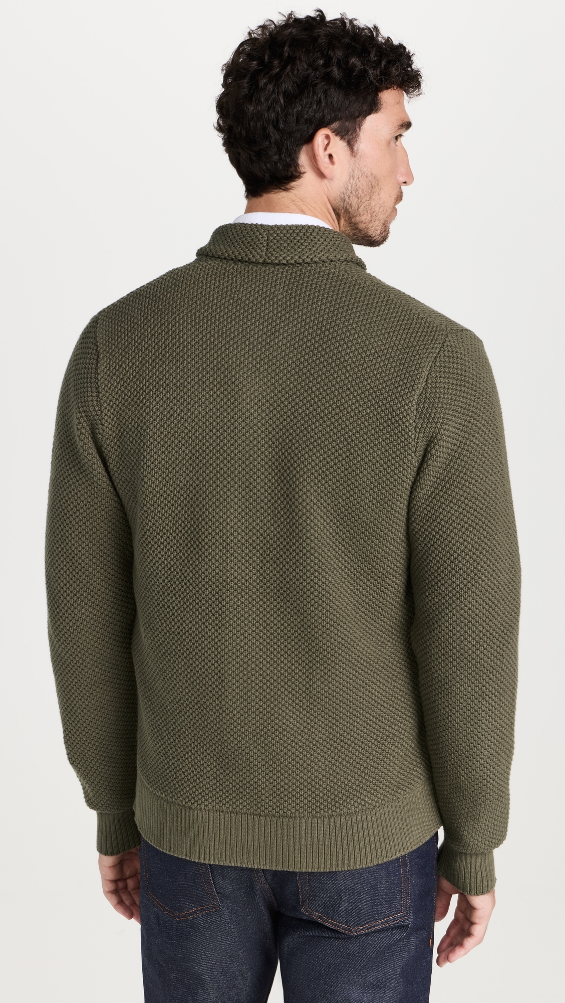 Crawford Cardigan Fatigue Olive