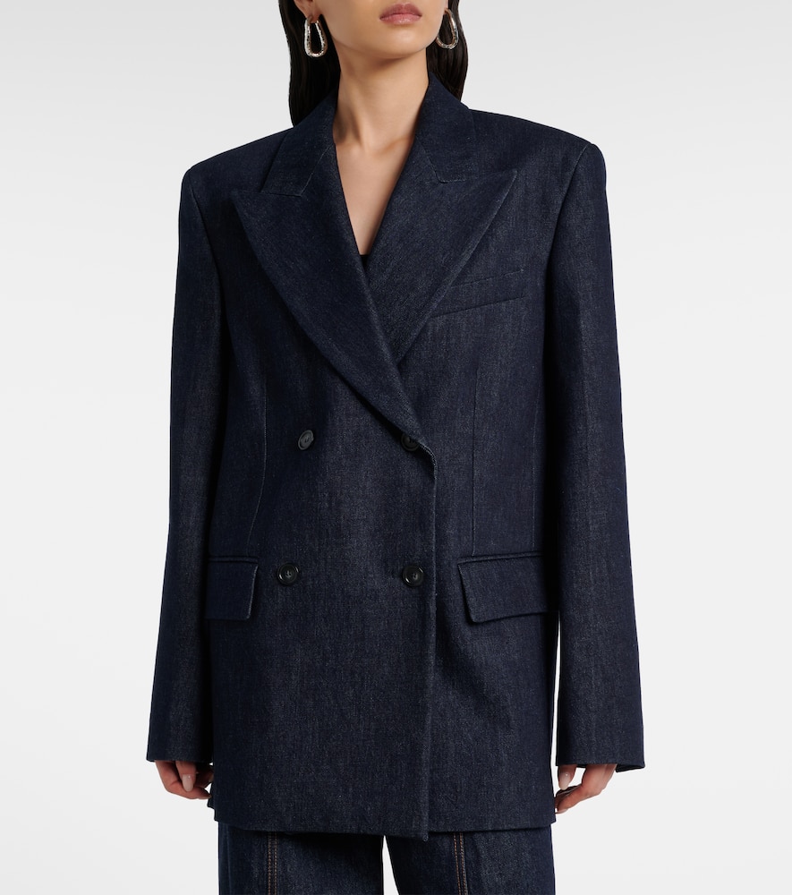 Ancella double-breasted denim blazer