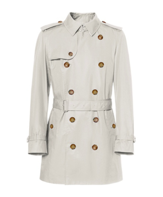 Double-breasted trench coat