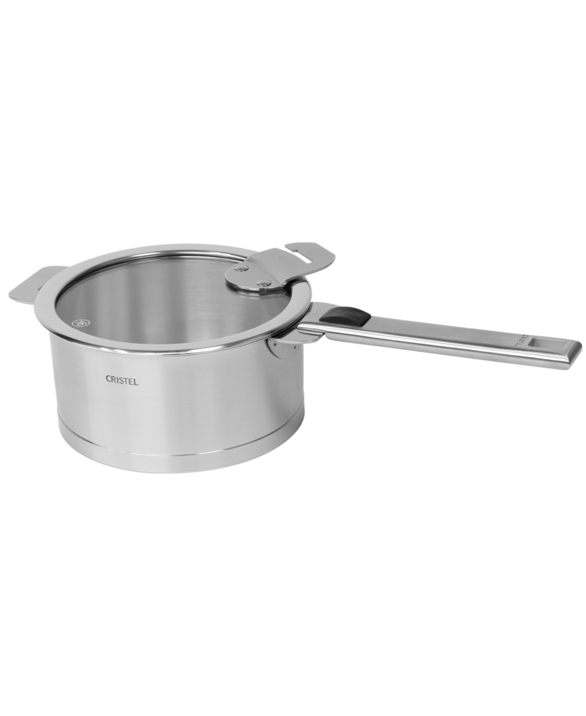 Stainless Steel Strate 1 Qt. Saucepan Set with Handles - Silver