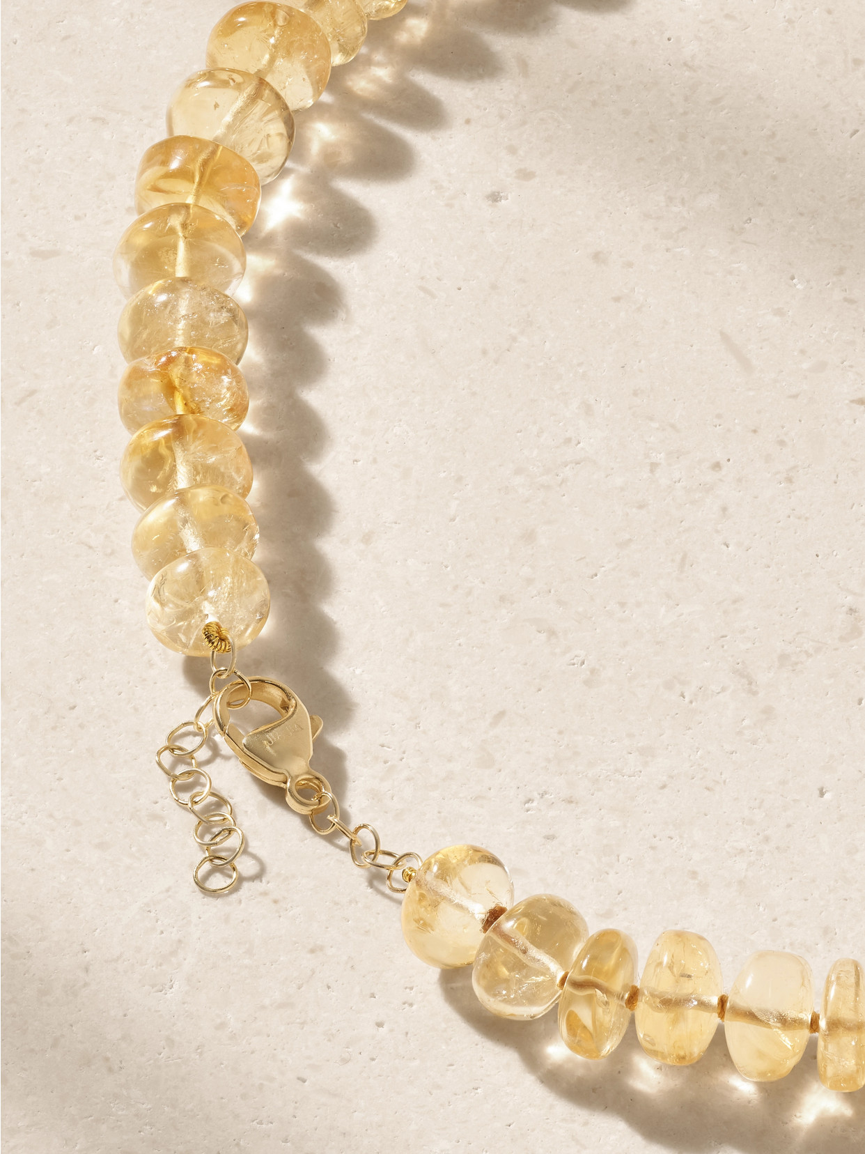 14-karat Gold Citrine Necklace - Yellow