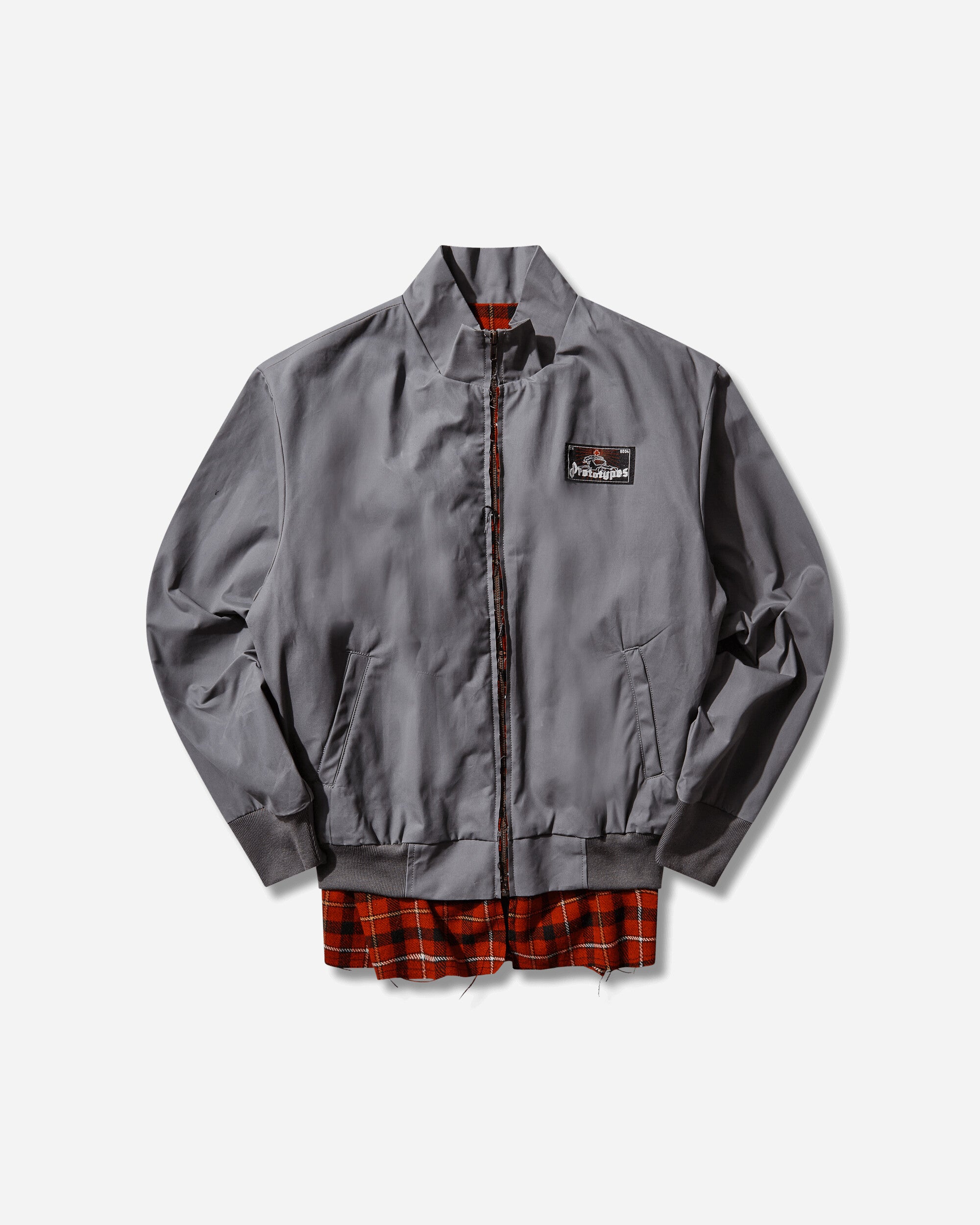 Waxed Harrington Jacket Grey