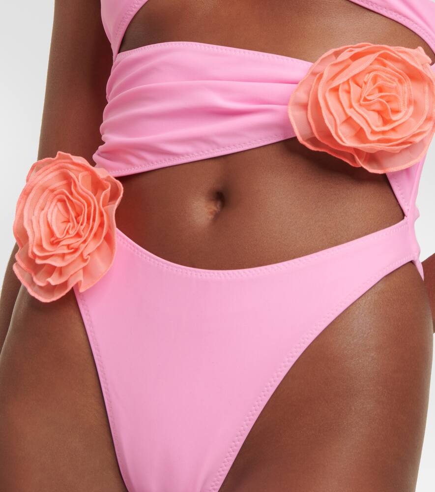 Rose cutout swimsuit