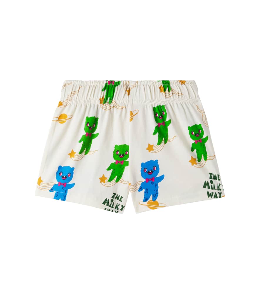Alien printed cotton jersey shorts