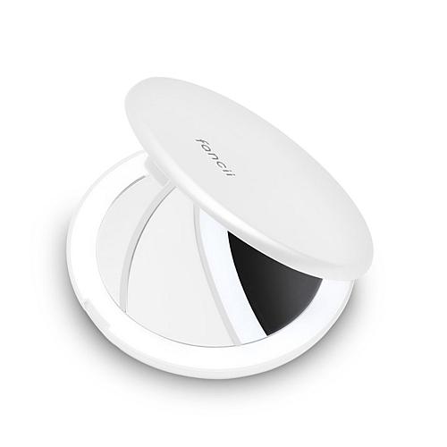 "Mini Lumi 4"" White LED Lighted Compact Mirror"
