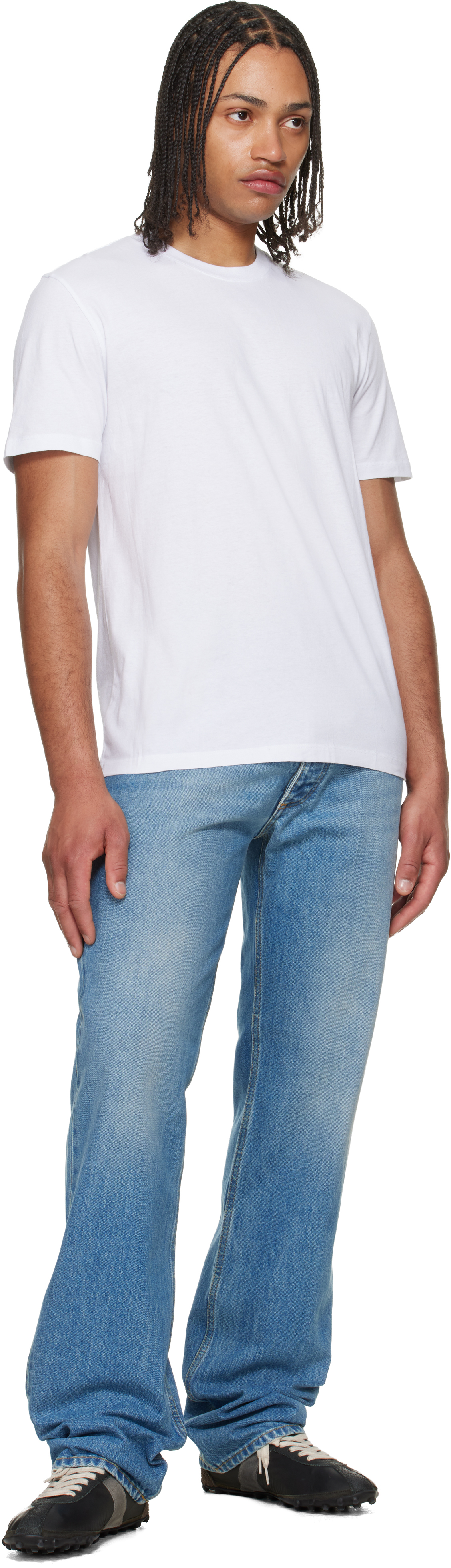 Three-Pack White Shades Cotton Jersey T-shirts