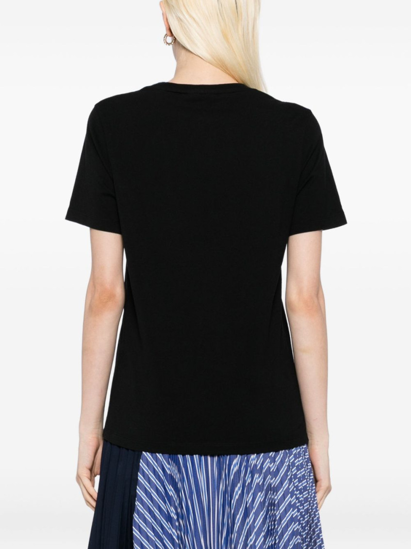 Black Baby Fox cotton t-shirt