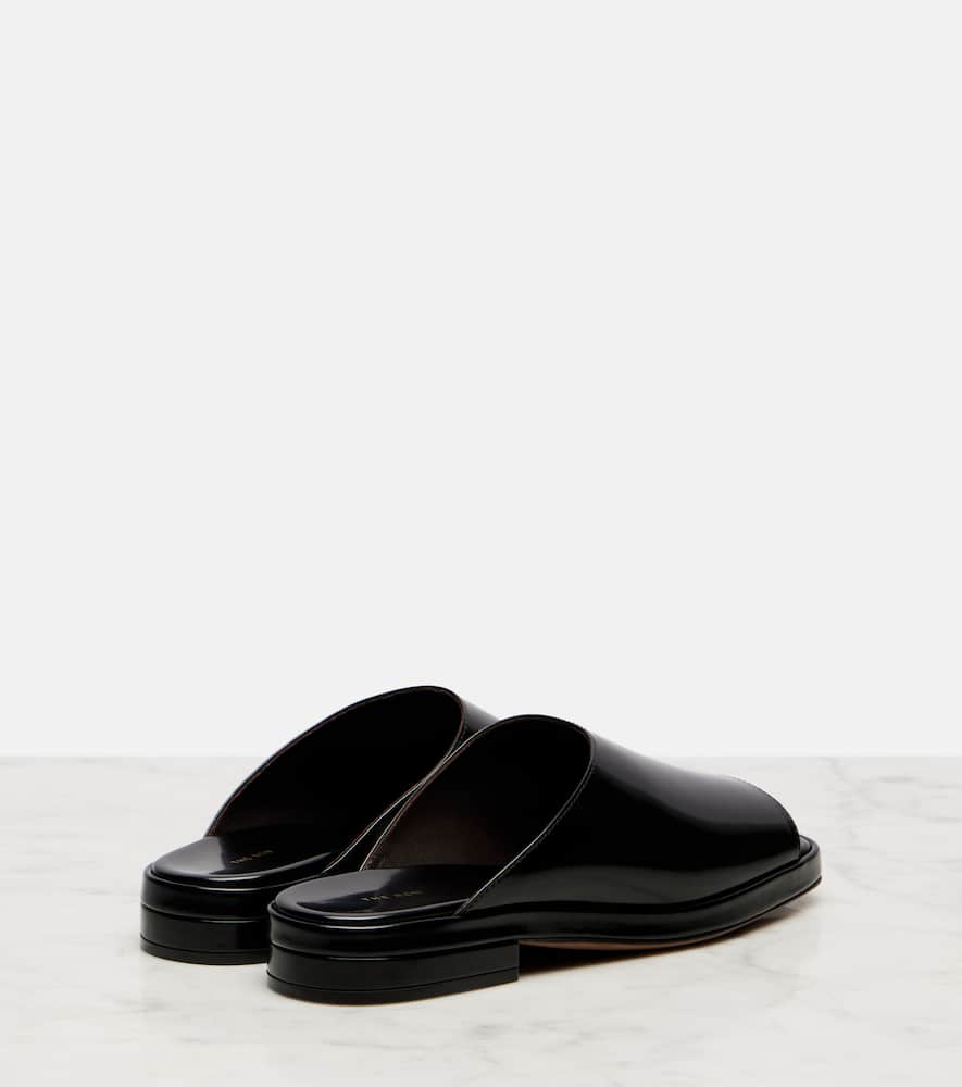 The Row Emi patent leather mules