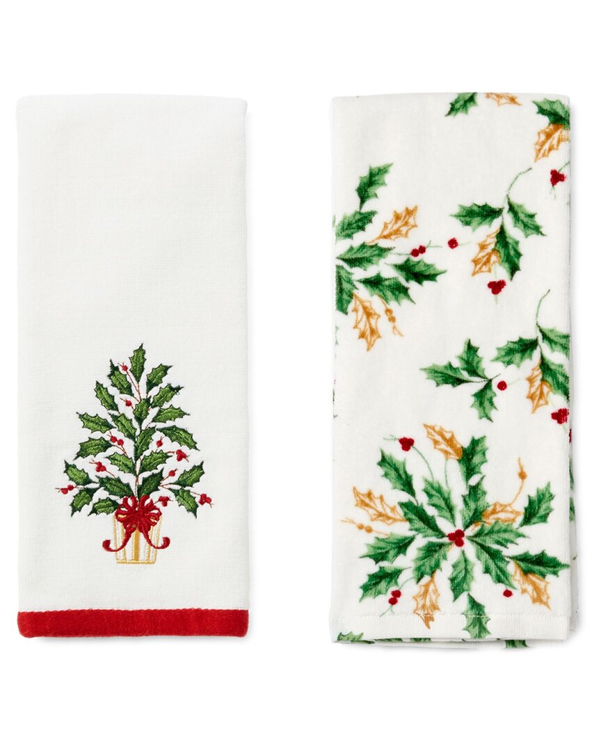 Set of 2 Holiday Tree Kitchen Towels