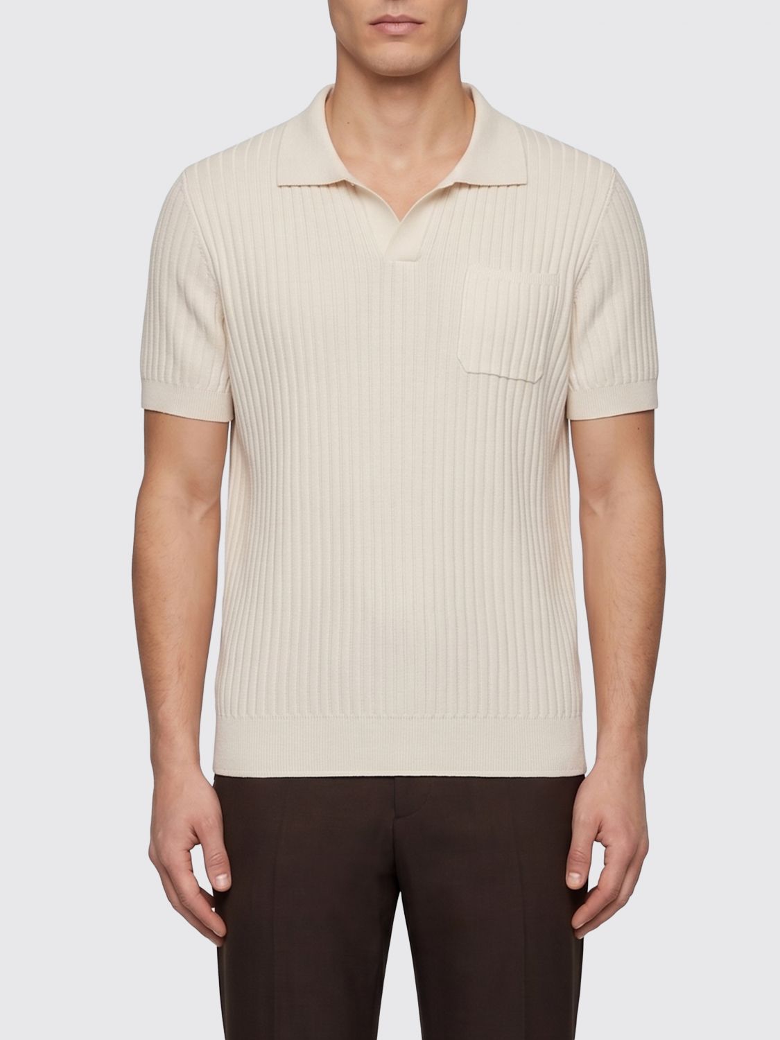 Polo Shirt Men color Black
