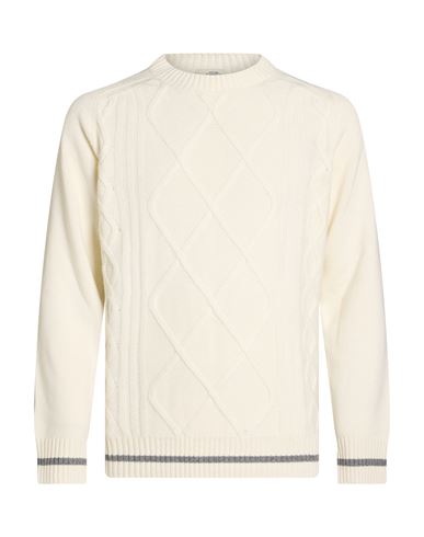Man Sweater Ivory Size 44 Polyamide, Wool, Viscose, Cashmere