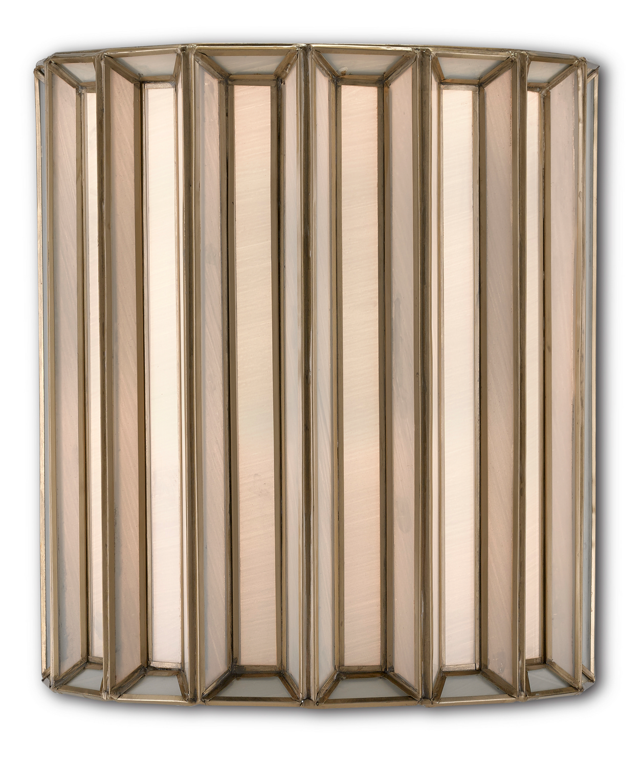 Daze 1-Light Wall Sconce in Antique Brass with White