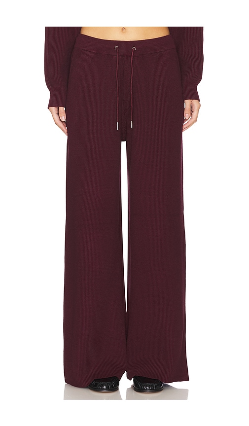 SER.O.YA Camila Sweatpant in Wine. -  S also in