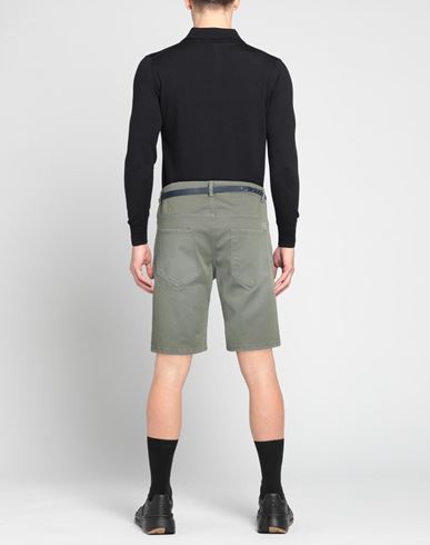Man Denim shorts Military green Size 26 Cotton, Elastane
