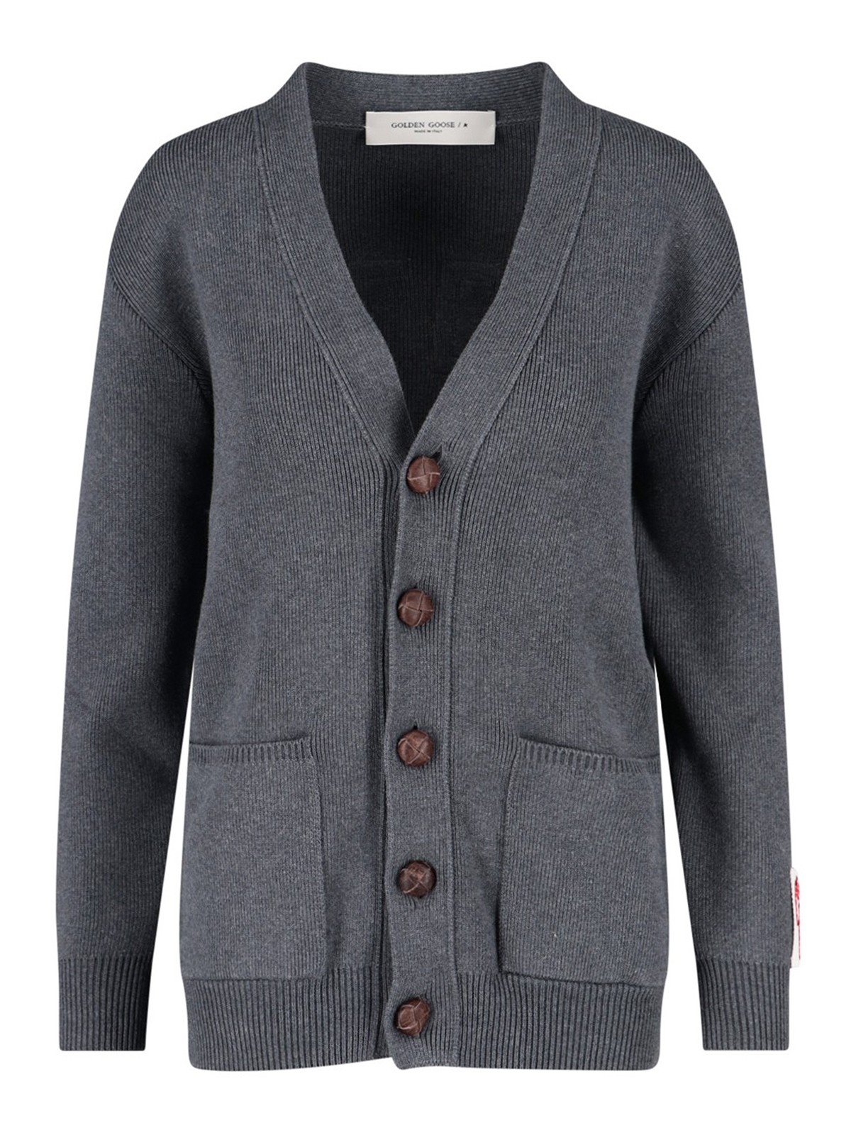 Back maxi logo cardigan