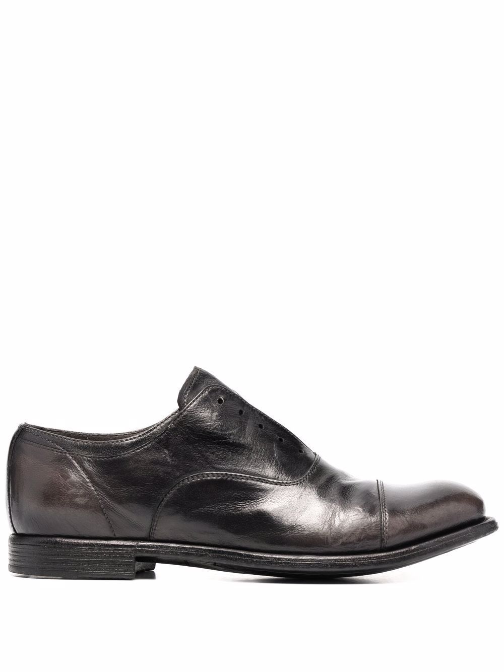 Laceless derby shoes - Black