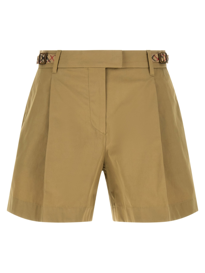 Burberry - raina shorts pleated front adjustable waist