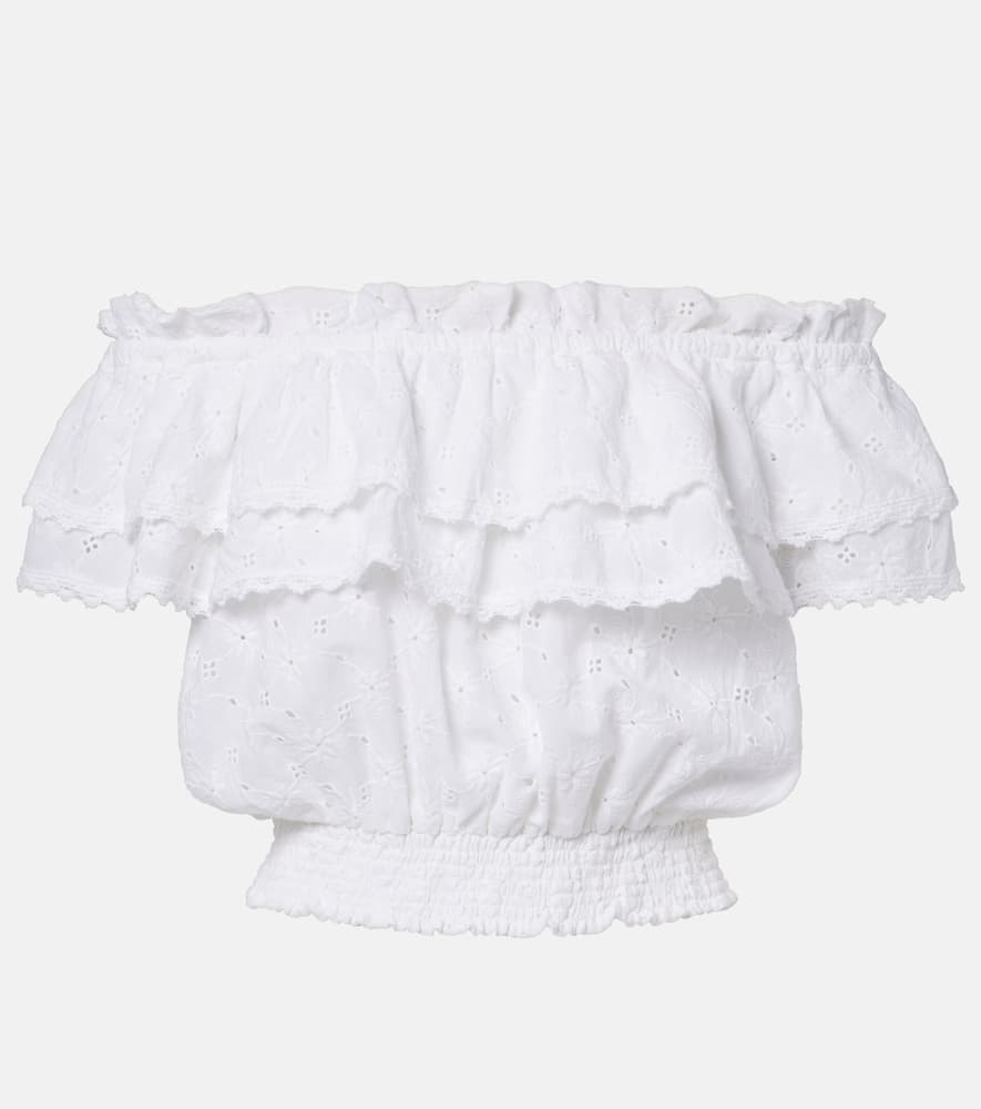 Ruth broderie anglaise cotton crop top