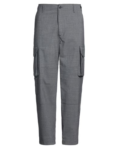 Man Pants Grey Size 30 Polyester, Virgin Wool, Elastane